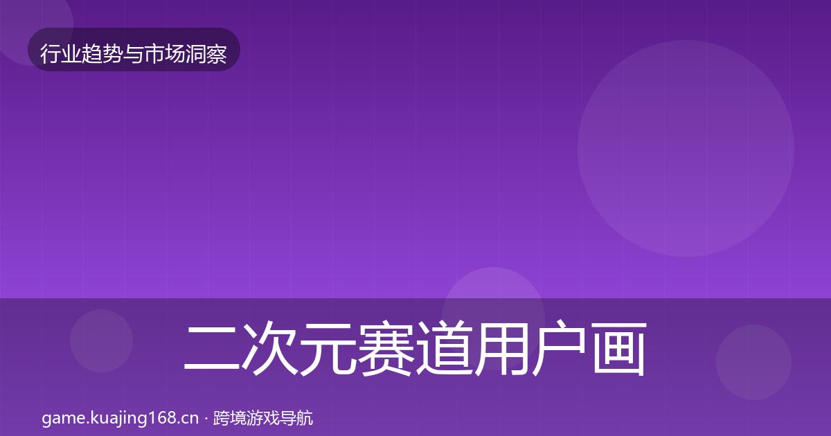 二次元赛道用户画像实践指南·第2547篇