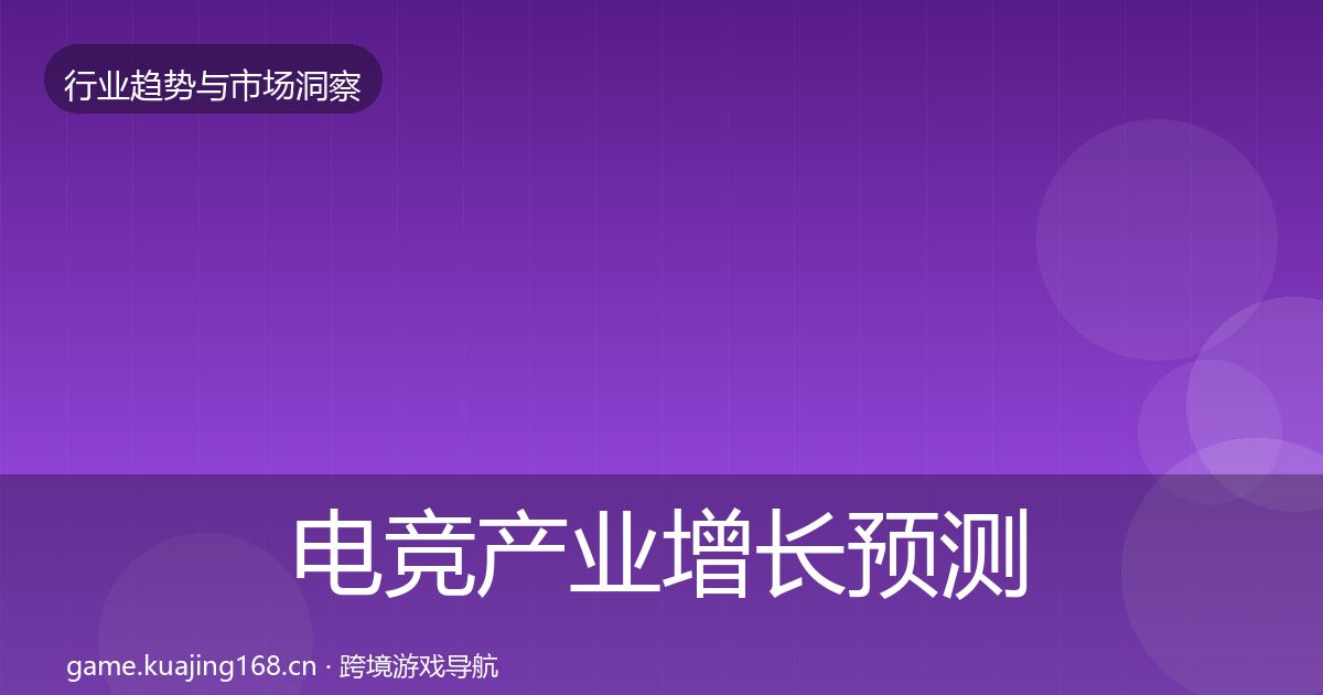 电竞产业增长预测实践指南·第2553篇