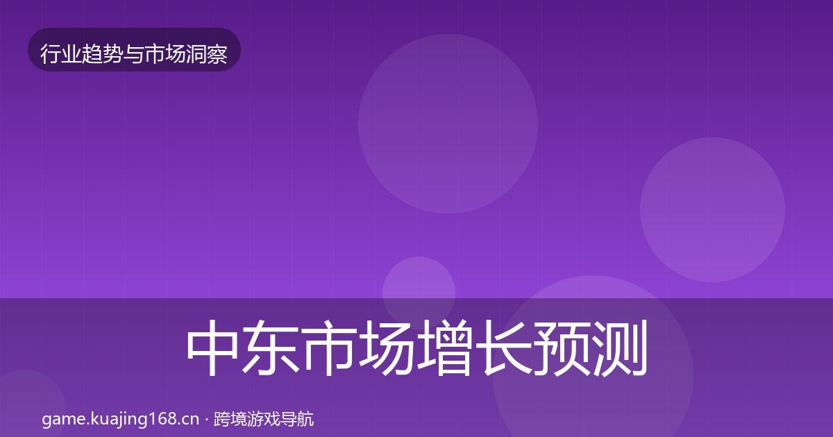 中东市场增长预测入门到进阶·第2553篇