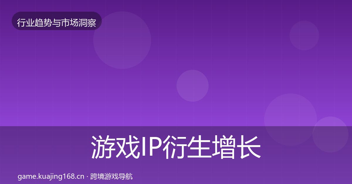 游戏IP衍生增长预测要点梳理·第2555篇