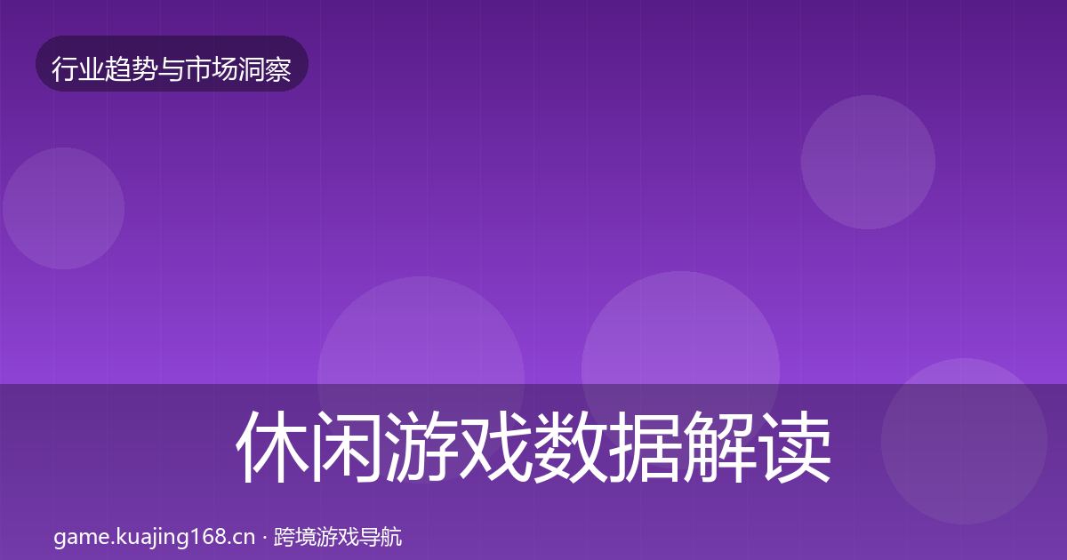 休闲游戏数据解读要点梳理·第2573篇