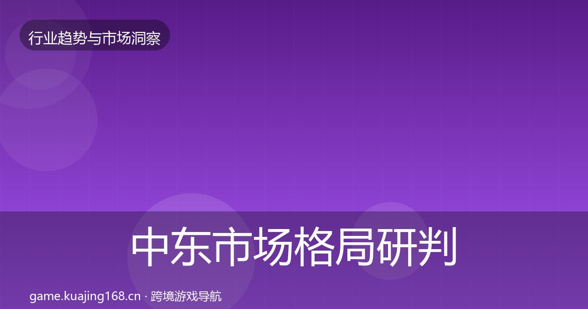 中东市场格局研判入门到进阶·第2583篇