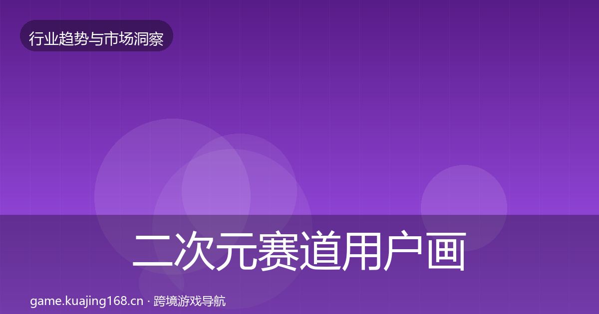 二次元赛道用户画像实践指南·第2627篇