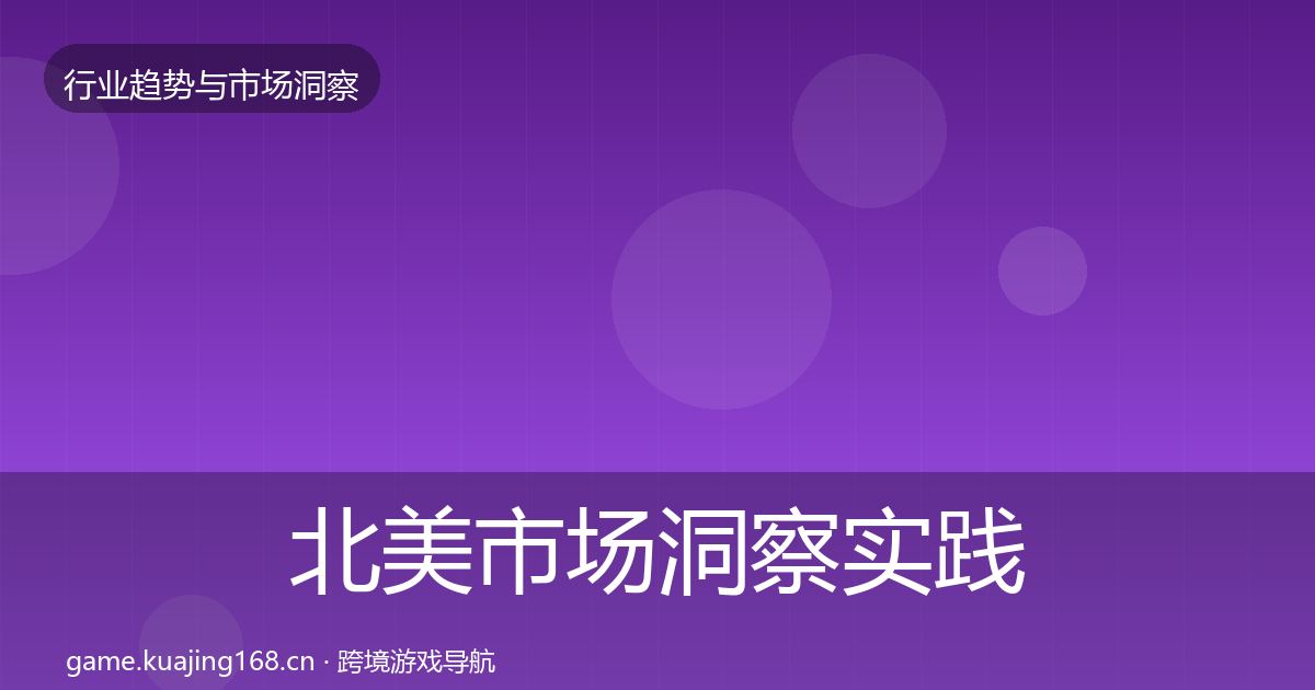 北美市场洞察实践指南