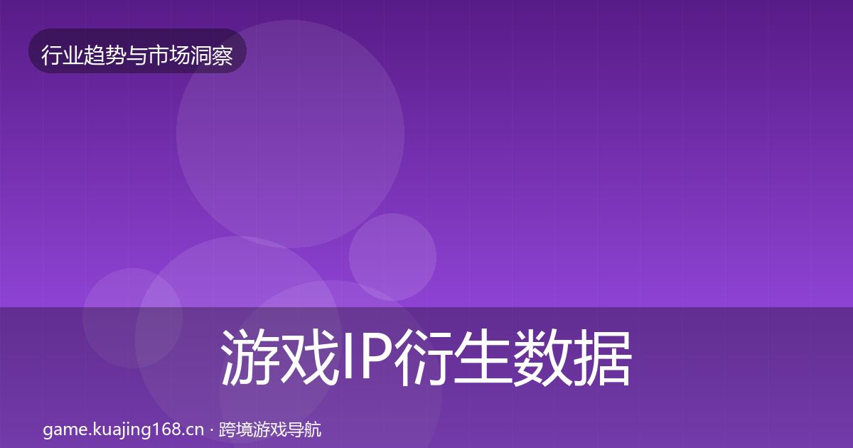 游戏IP衍生数据解读要点梳理·第2655篇