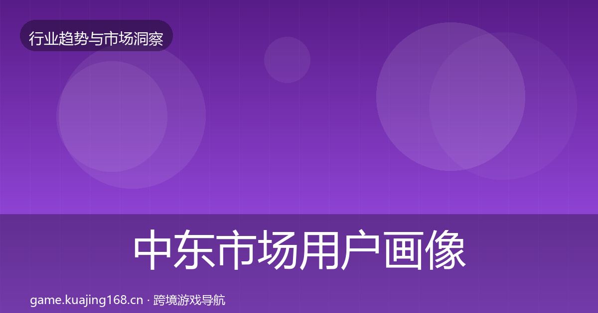 中东市场用户画像入门到进阶·第2668篇