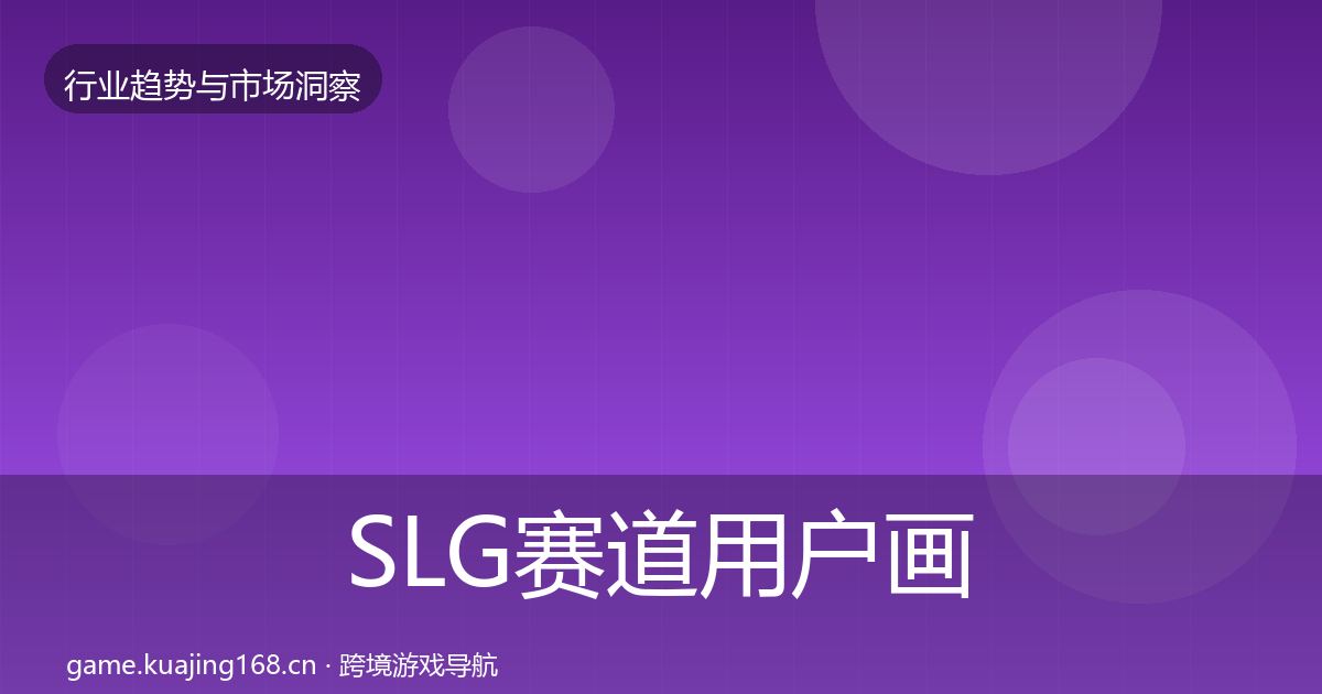 SLG赛道用户画像入门到进阶·第2670篇