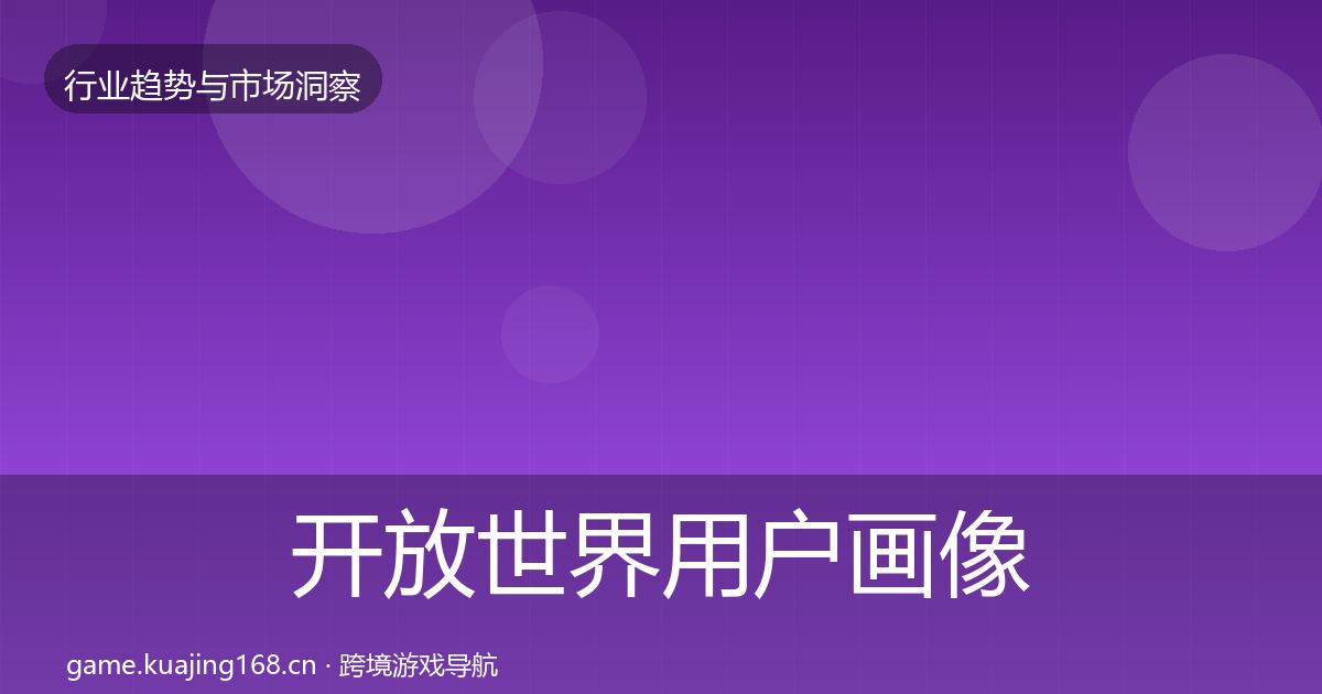 开放世界用户画像全攻略