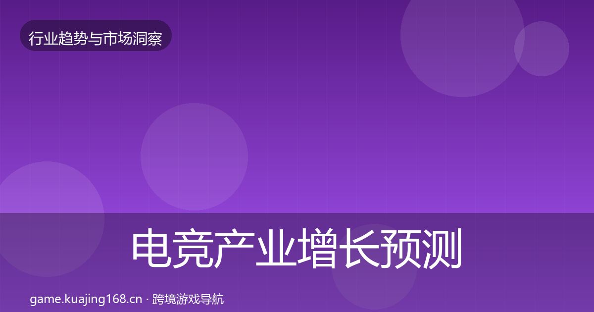 电竞产业增长预测实践指南·第2833篇
