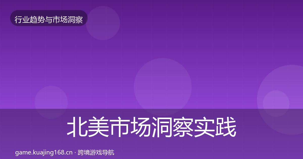 北美市场洞察实践指南·第2844篇