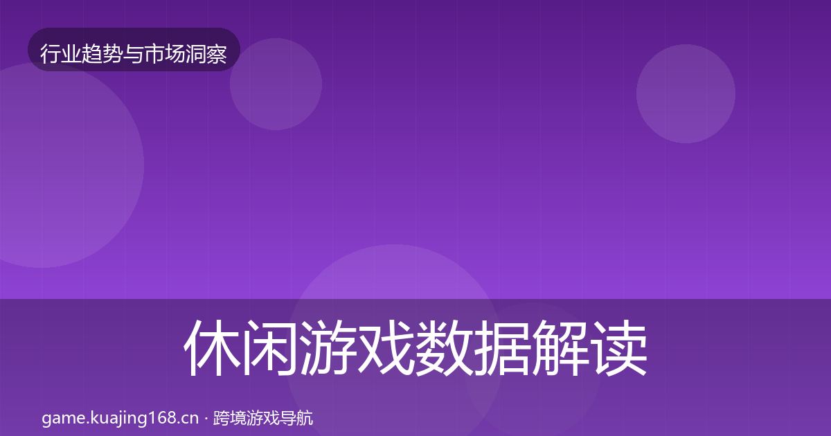 休闲游戏数据解读要点梳理·第2853篇