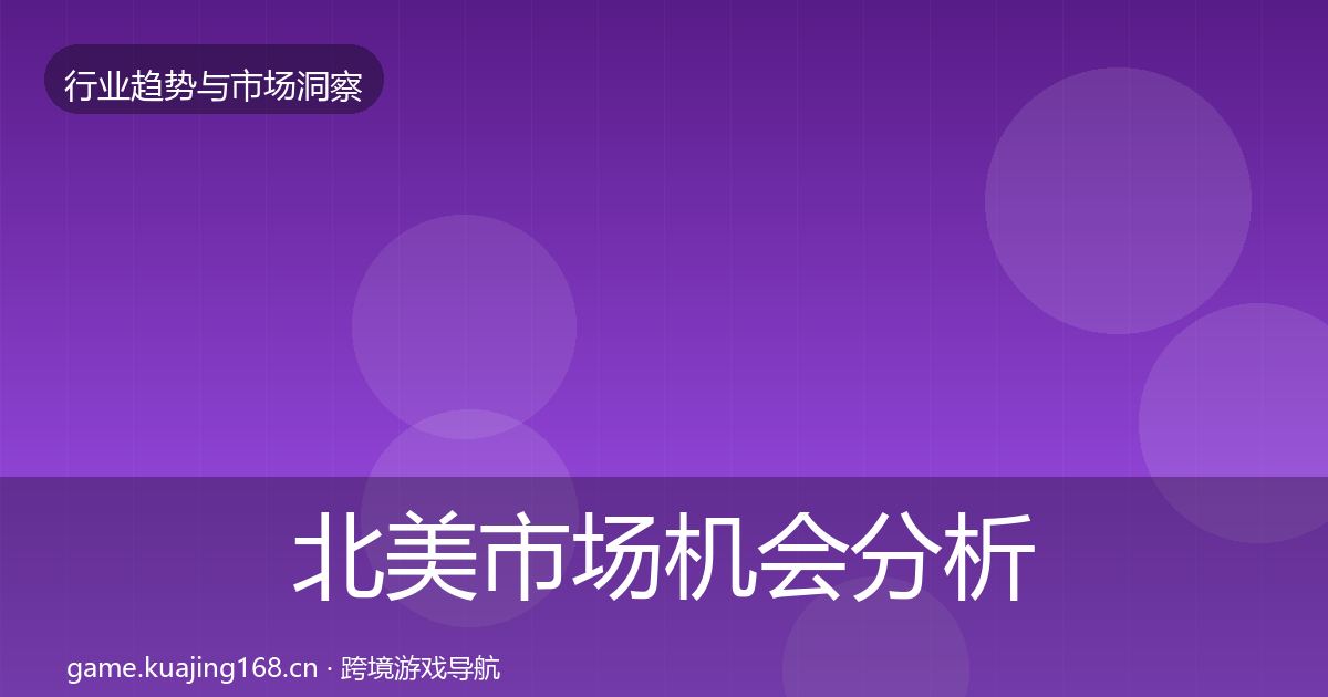 北美市场机会分析实践指南