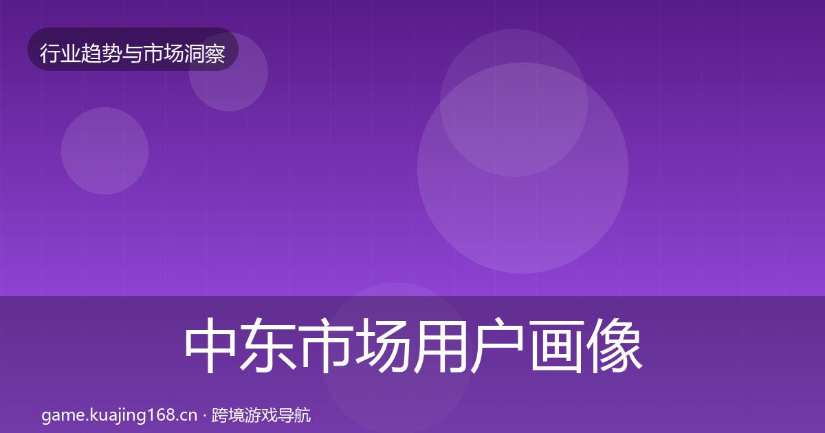 中东市场用户画像入门到进阶·第2868篇