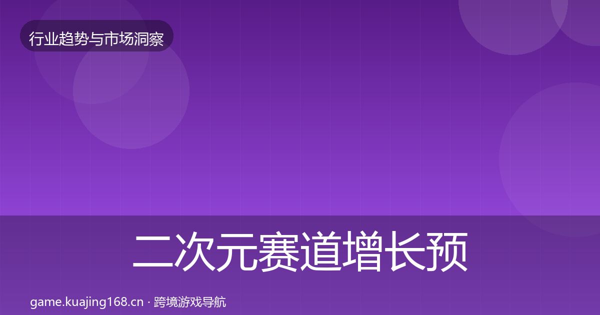 二次元赛道增长预测实践指南·第2872篇