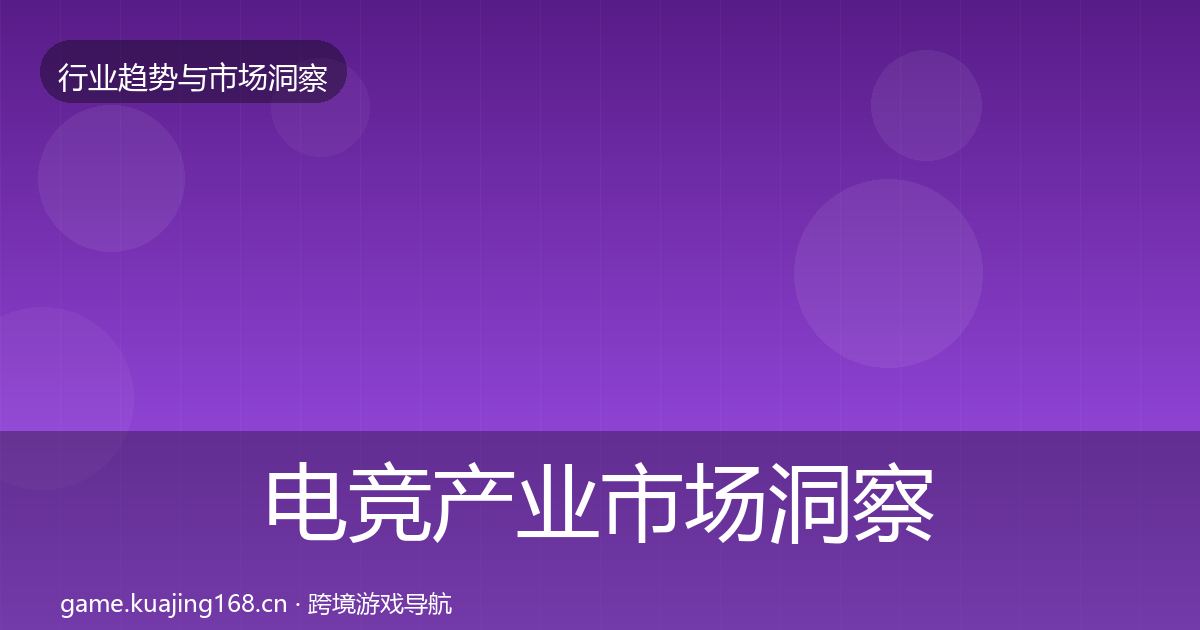 电竞产业市场洞察实践指南·第2883篇
