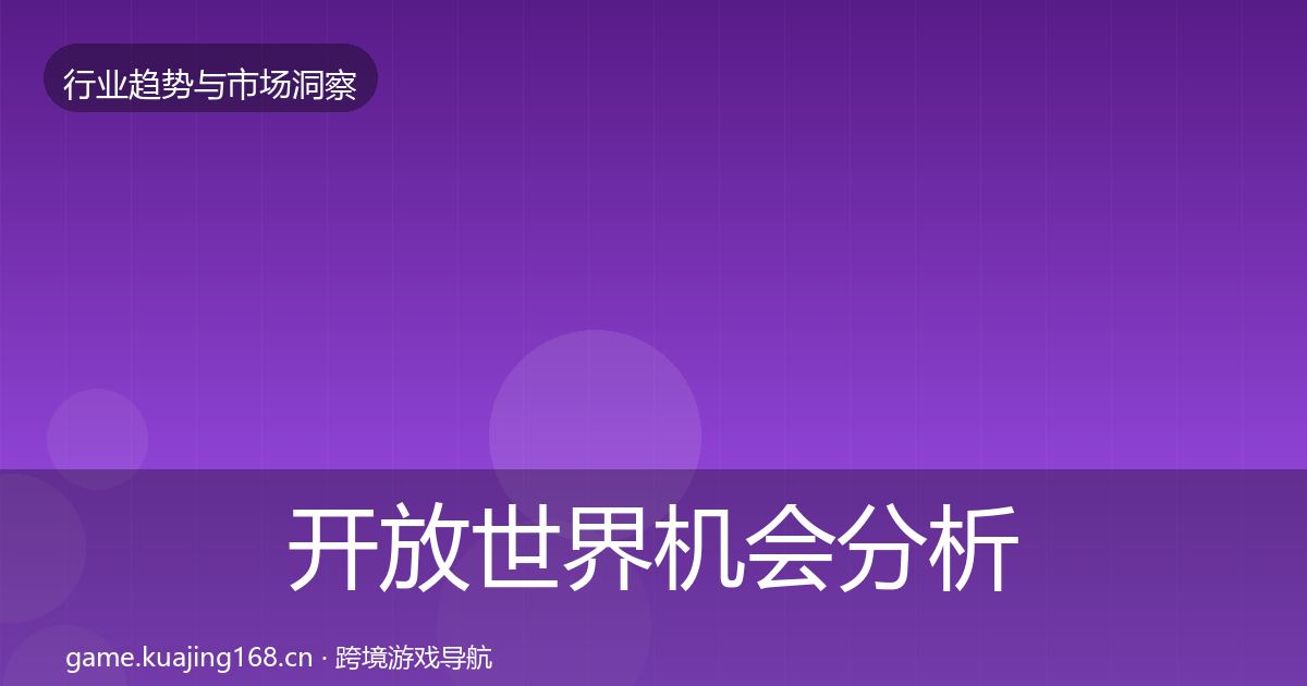 开放世界机会分析全攻略·第2898篇