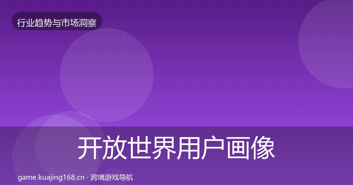 开放世界用户画像全攻略·第2908篇