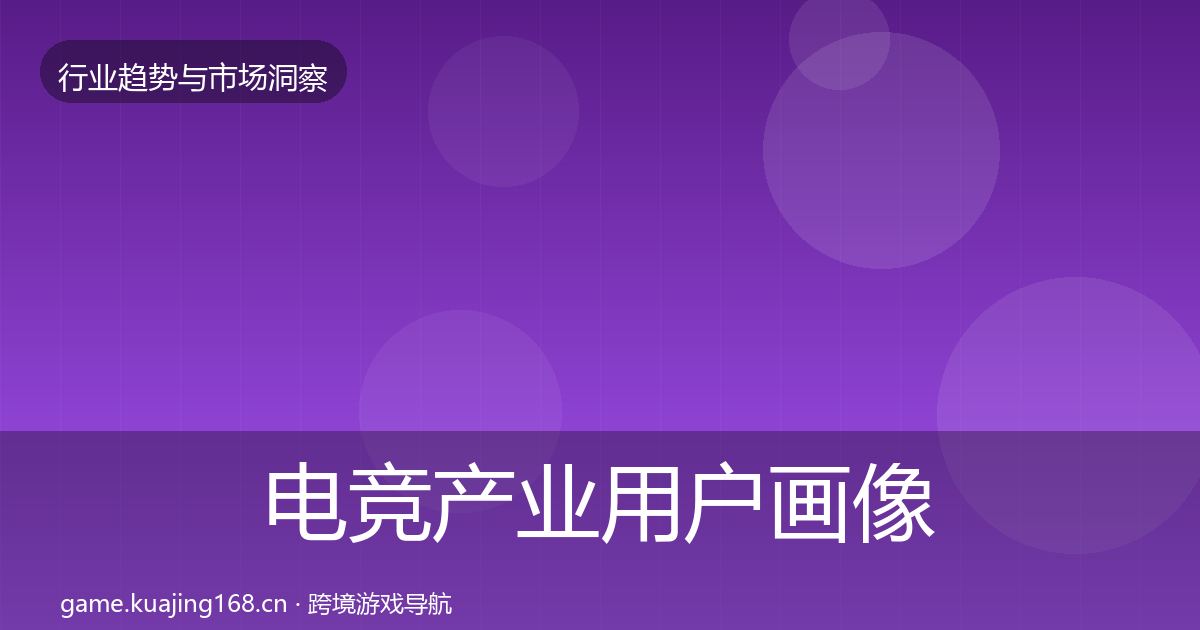 电竞产业用户画像实践指南·第2908篇