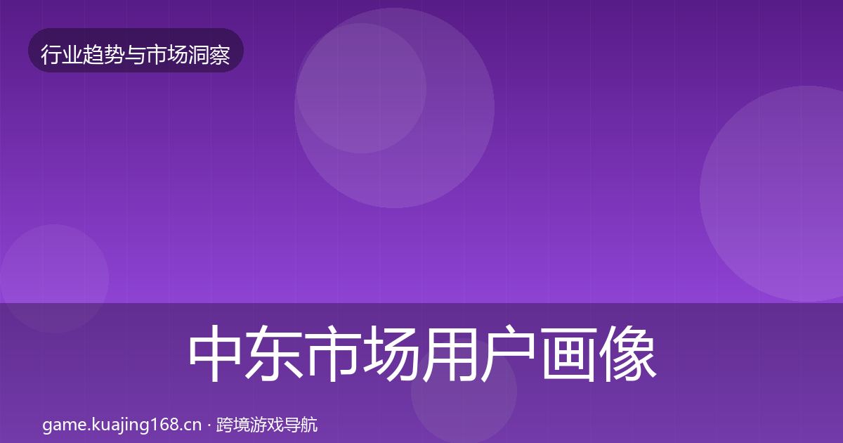 中东市场用户画像入门到进阶·第2908篇