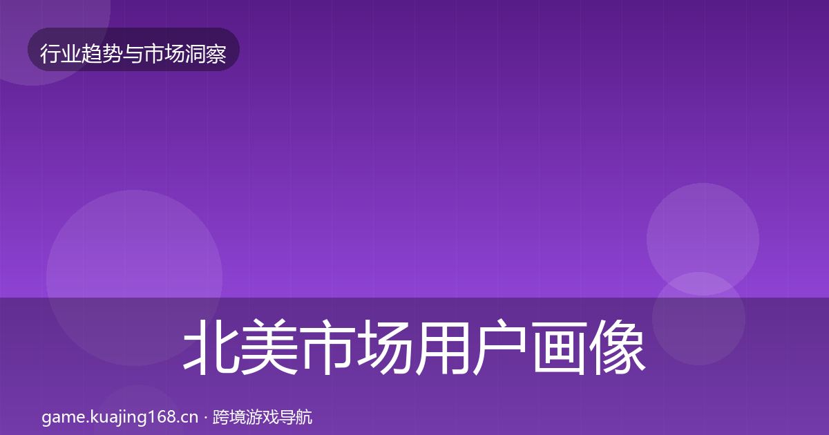 北美市场用户画像实践指南·第2909篇