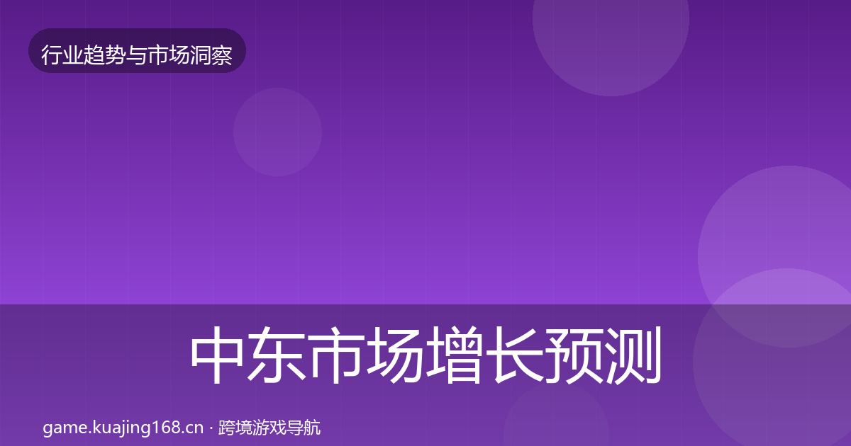 中东市场增长预测入门到进阶·第2913篇