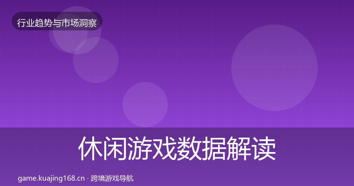休闲游戏数据解读要点梳理·第2933篇