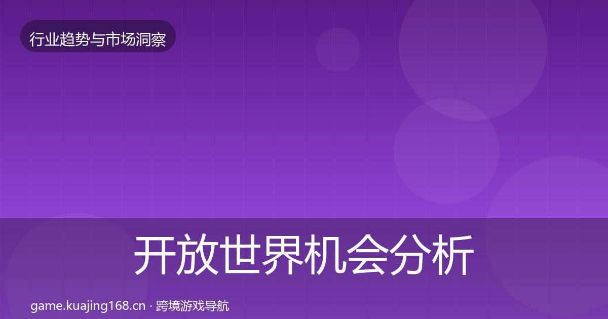 开放世界机会分析全攻略·第2938篇
