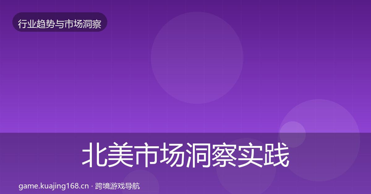 北美市场洞察实践指南