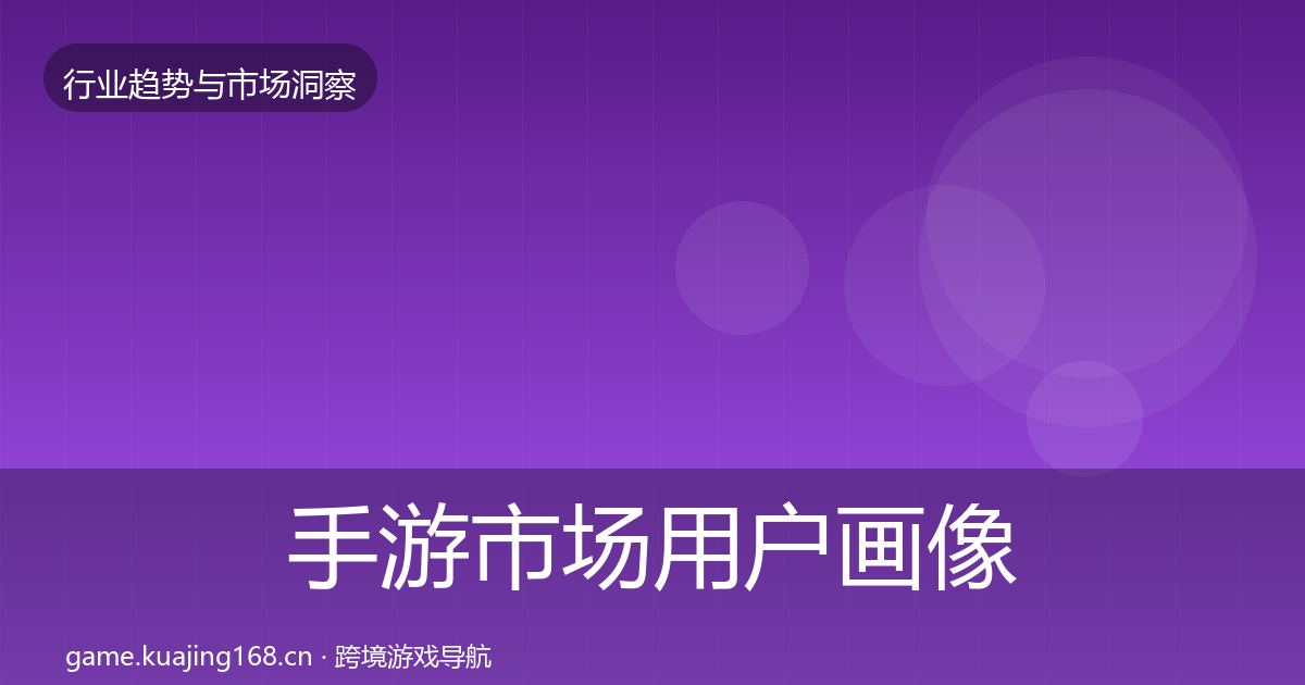 手游市场用户画像全攻略·第2986篇