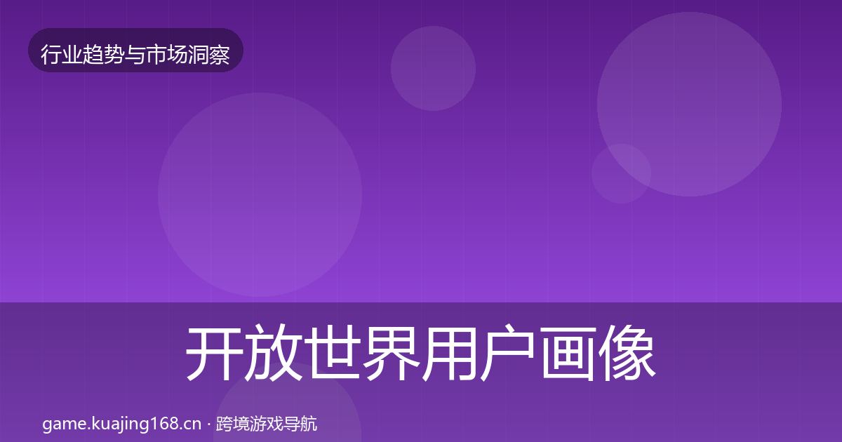 开放世界用户画像全攻略·第2988篇