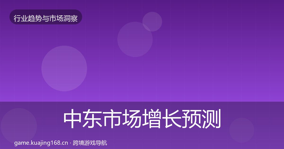 中东市场增长预测入门到进阶·第2993篇