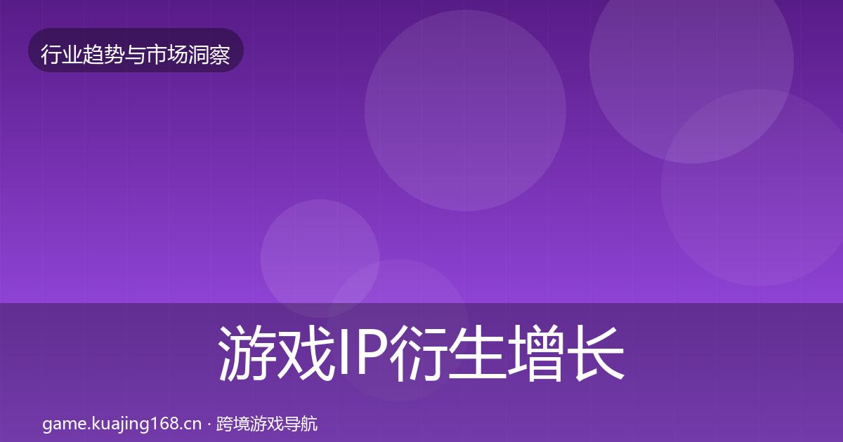 游戏IP衍生增长预测要点梳理·第2995篇