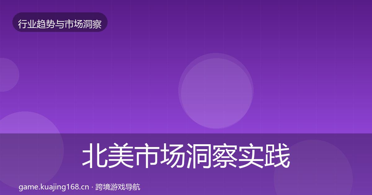 北美市场洞察实践指南·第3004篇