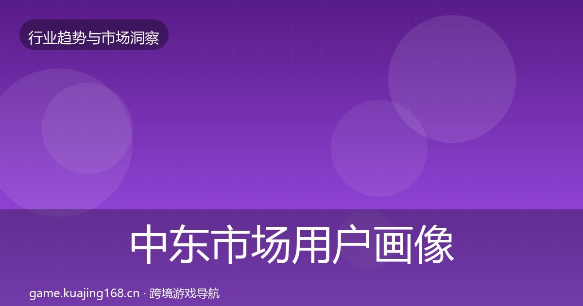 中东市场用户画像入门到进阶·第3028篇