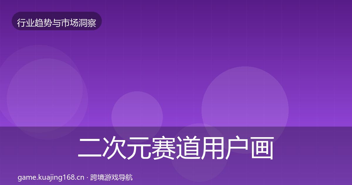 二次元赛道用户画像实践指南·第3067篇