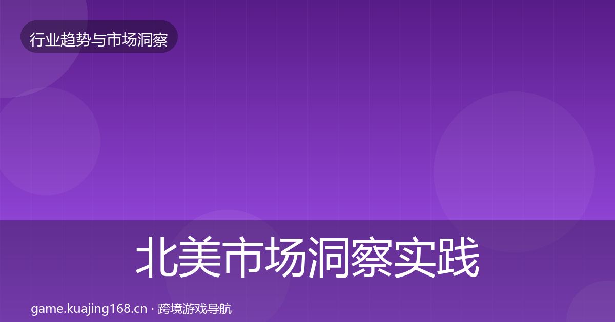 北美市场洞察实践指南·第3084篇