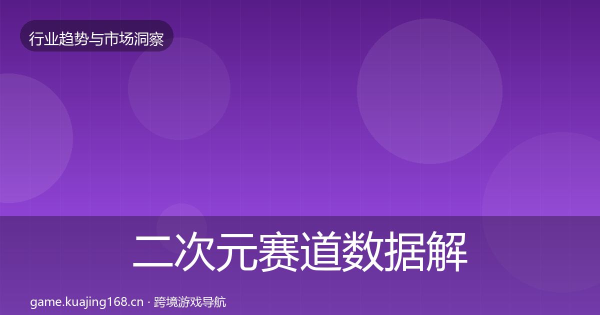 二次元赛道数据解读实践指南·第3092篇