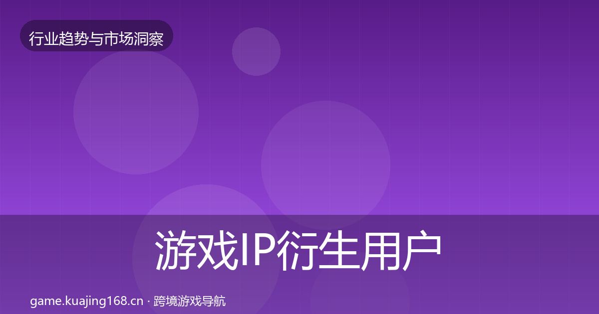 游戏IP衍生用户画像要点梳理·第3110篇
