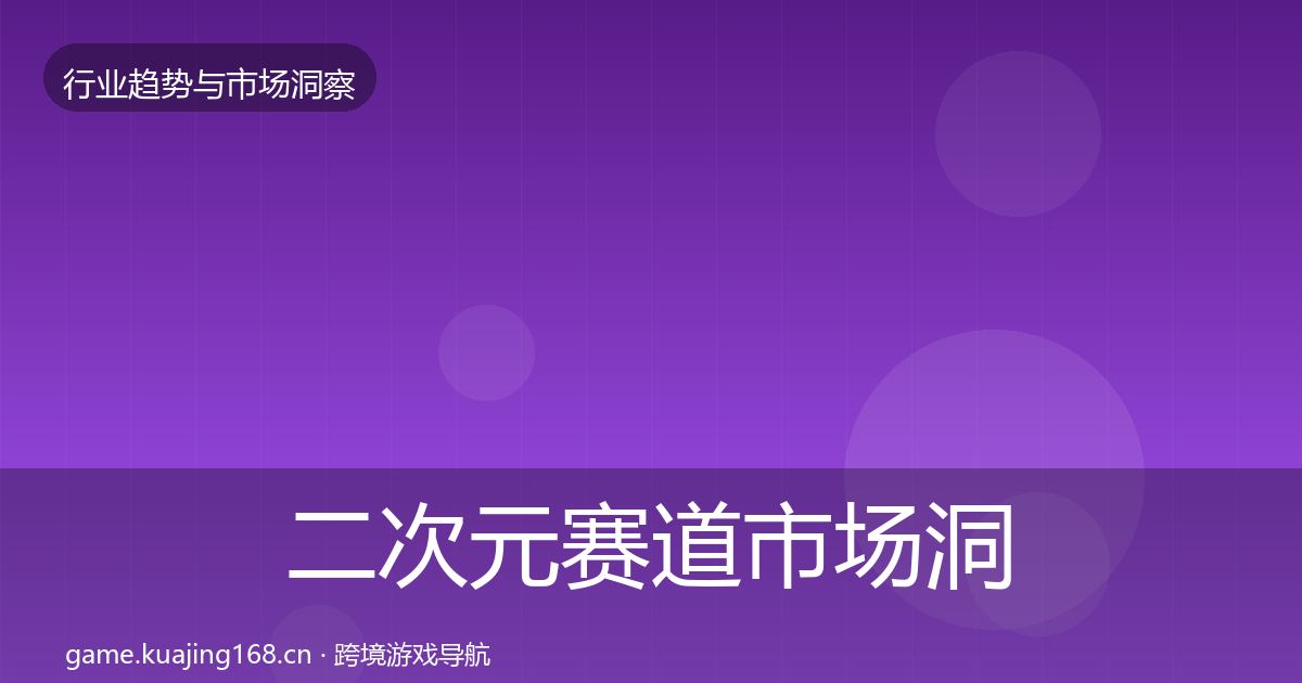 二次元赛道市场洞察实践指南