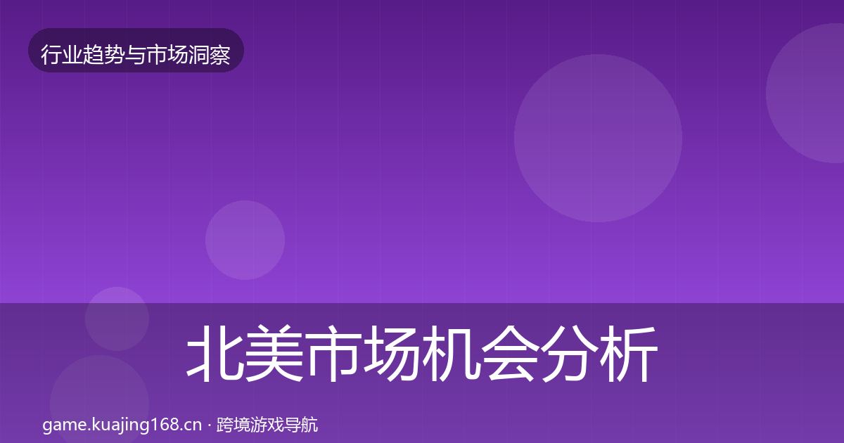 北美市场机会分析实践指南