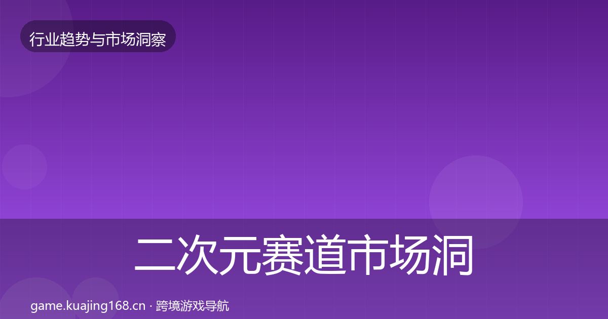 二次元赛道市场洞察实践指南