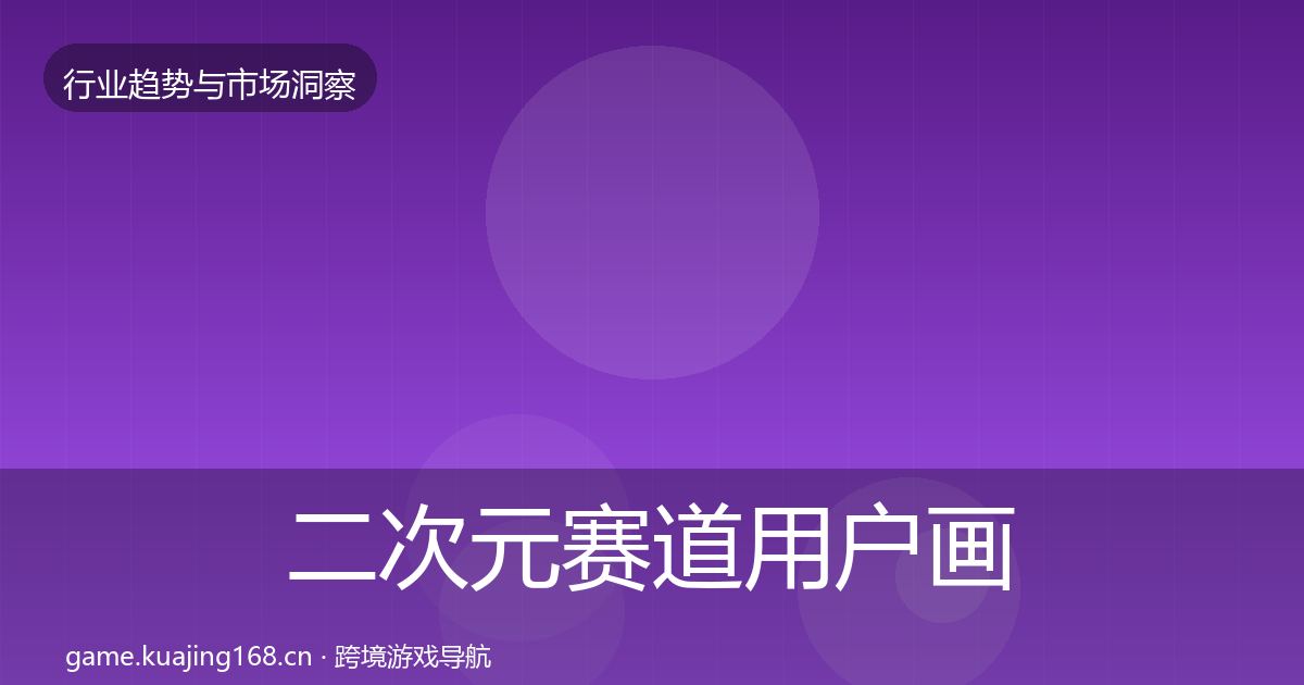 二次元赛道用户画像实践指南·第3187篇