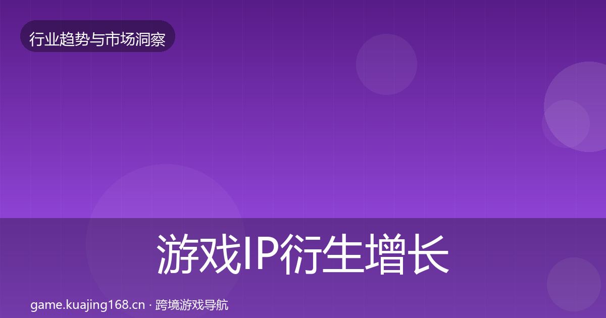 游戏IP衍生增长预测要点梳理·第3195篇