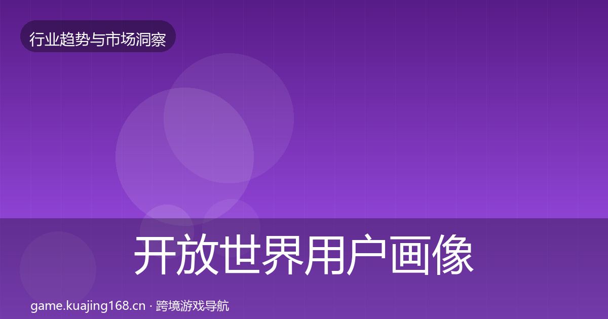 开放世界用户画像全攻略·第3228篇