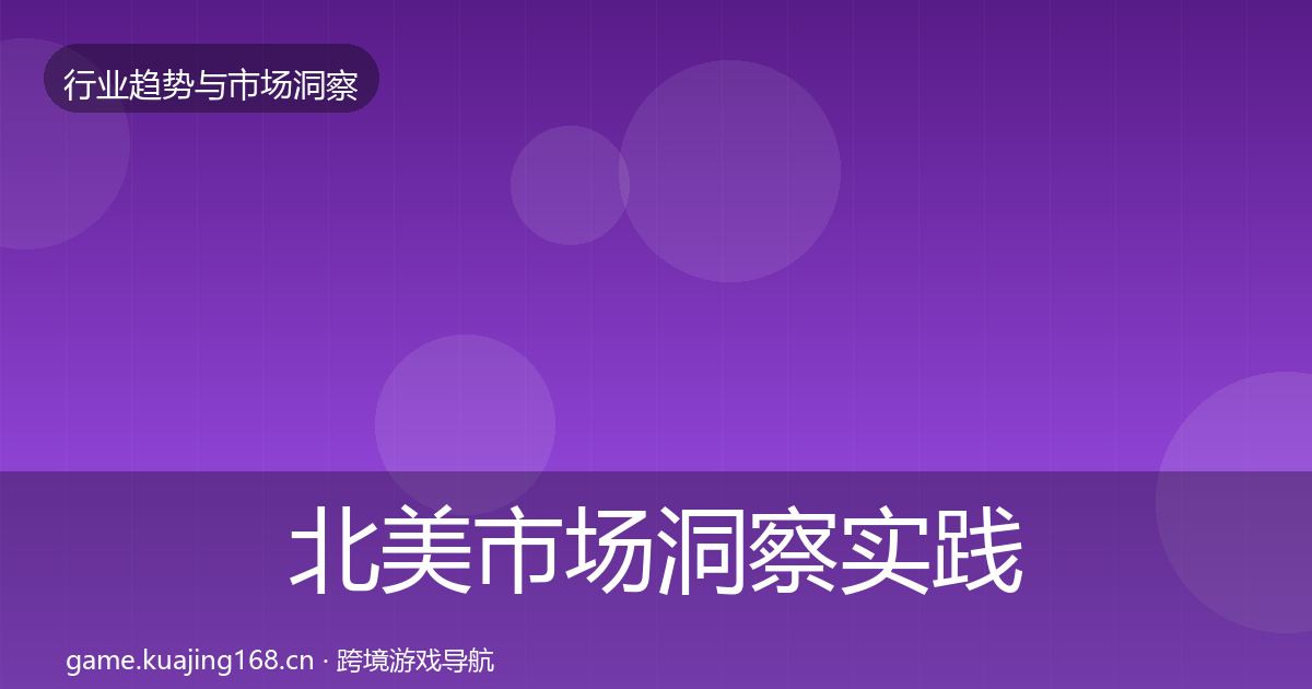 北美市场洞察实践指南·第3244篇