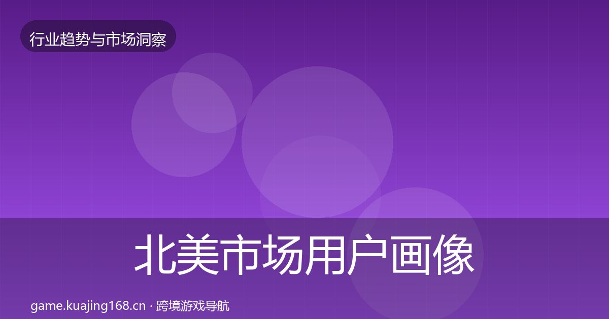 北美市场用户画像实践指南