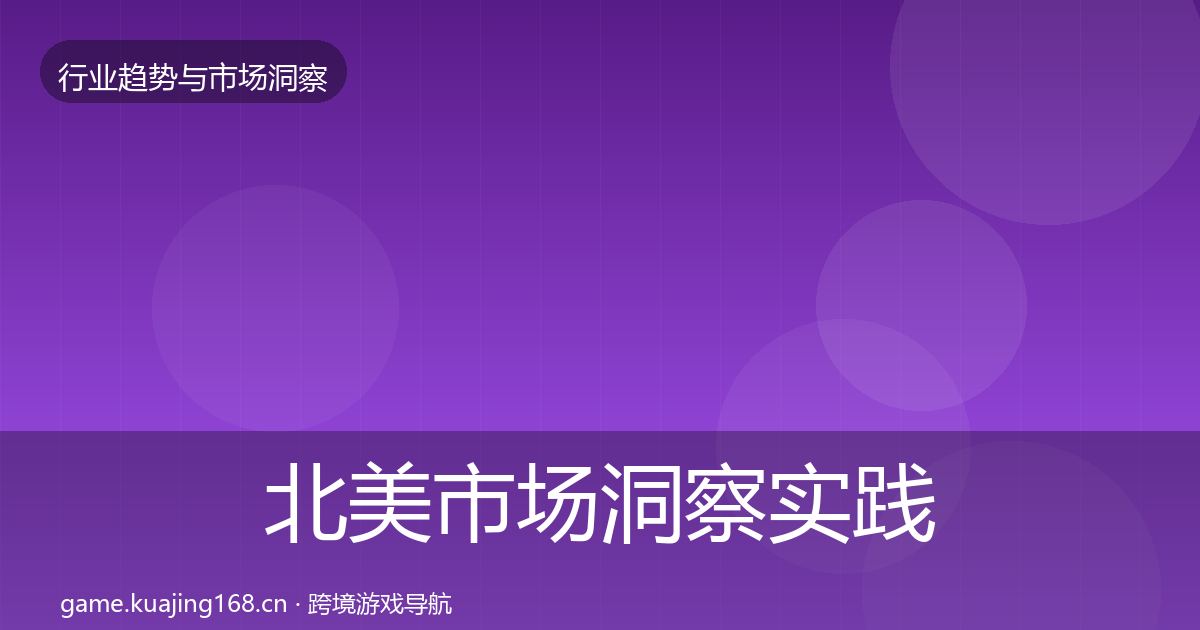 北美市场洞察实践指南·第3284篇