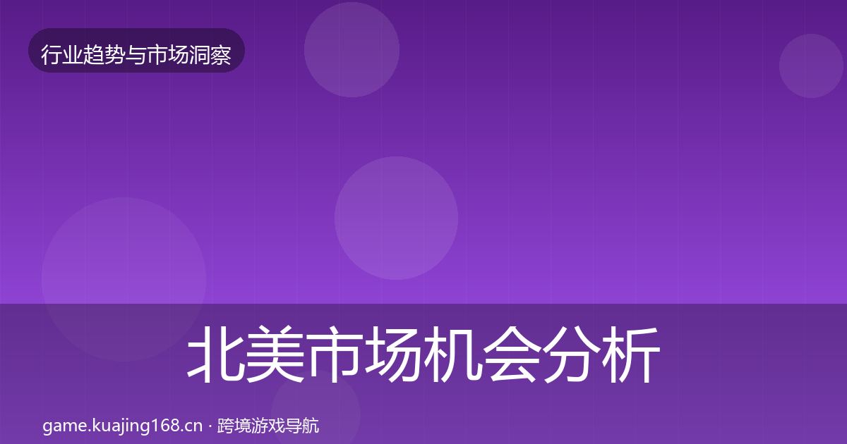 北美市场机会分析实践指南