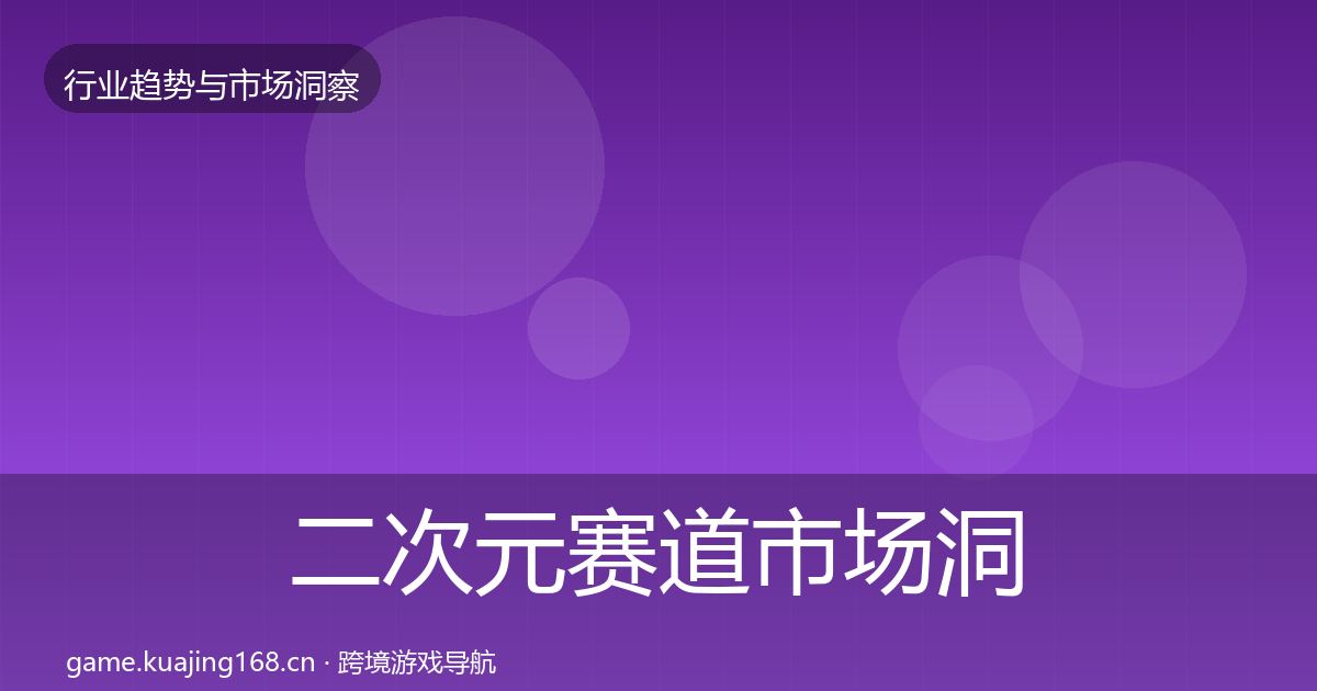 二次元赛道市场洞察实践指南