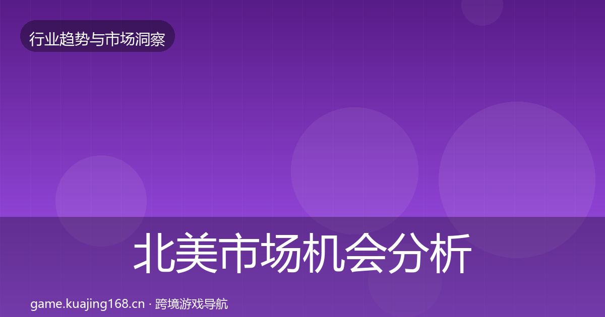 北美市场机会分析实践指南